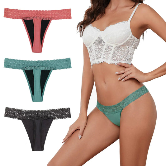 Sexy Period Underwear Leak Proof Period Thongs for Women