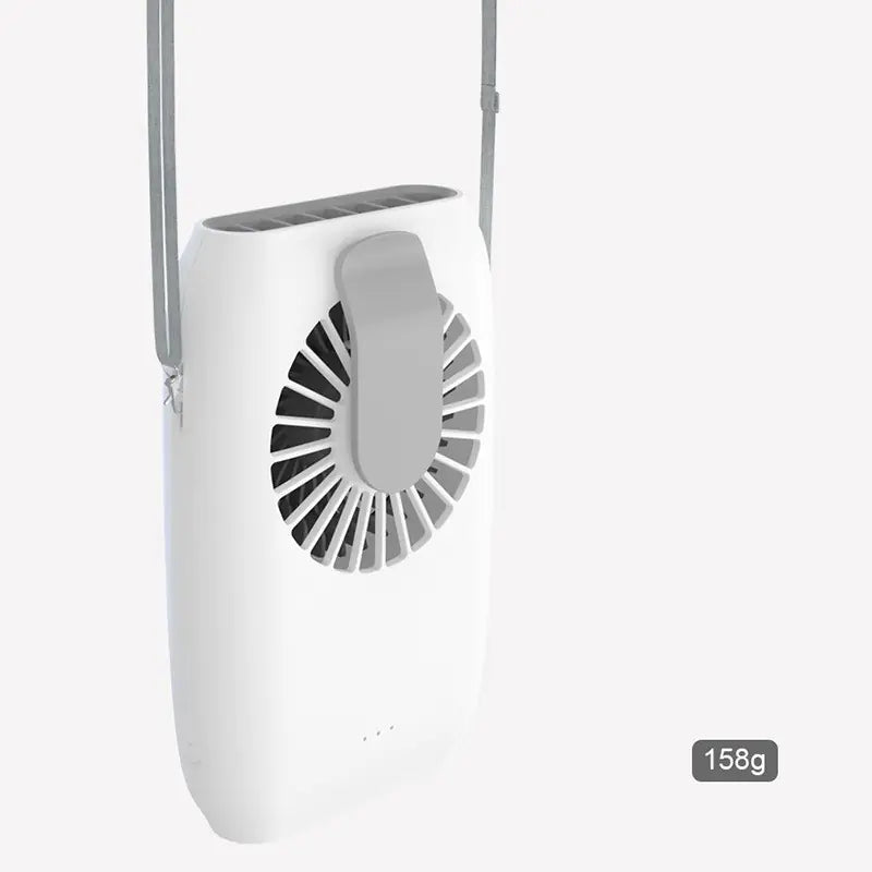 USB Rechargeable Neck Fan - Mini Silent Handheld Fan