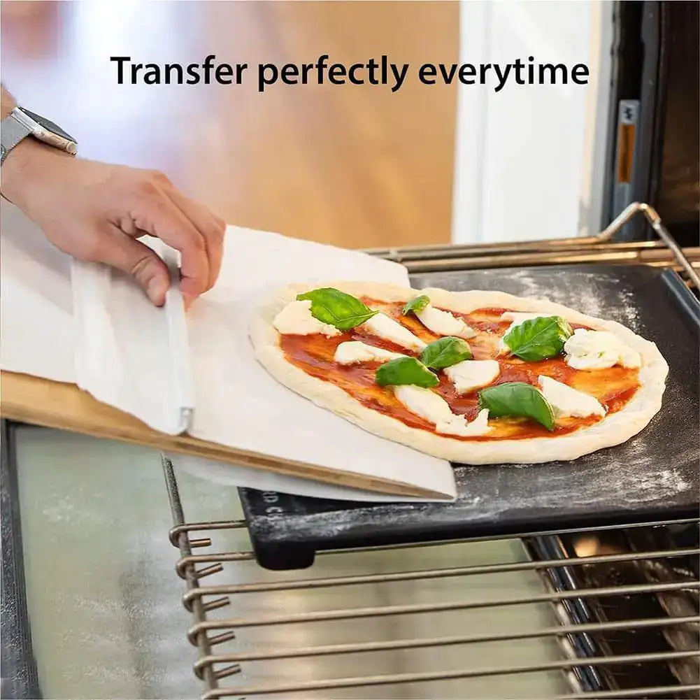 Kitchen Gadgets Sliding Pizza Shovel Non Stick Pizza Smooth Cutting Board Storage