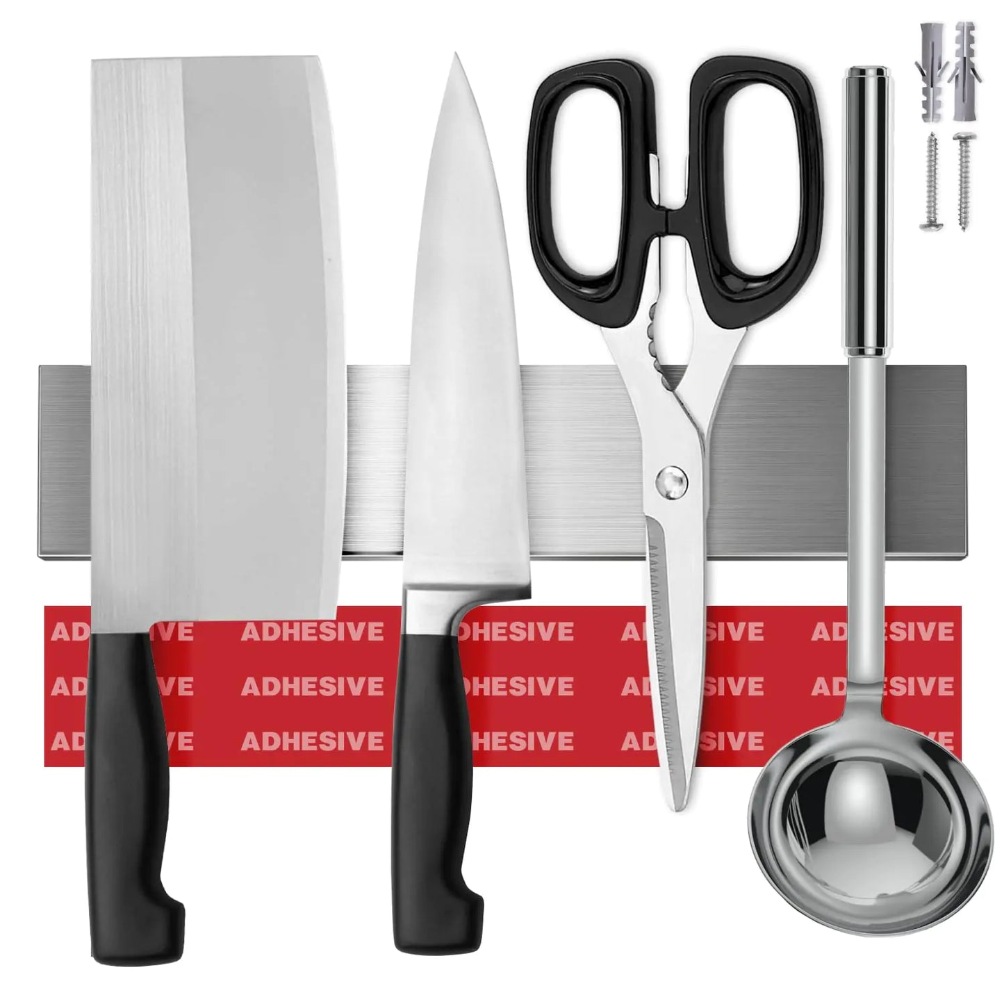 10 Inch Magnetic Knife Strip with Adhesive – Magnetic Knife Holder